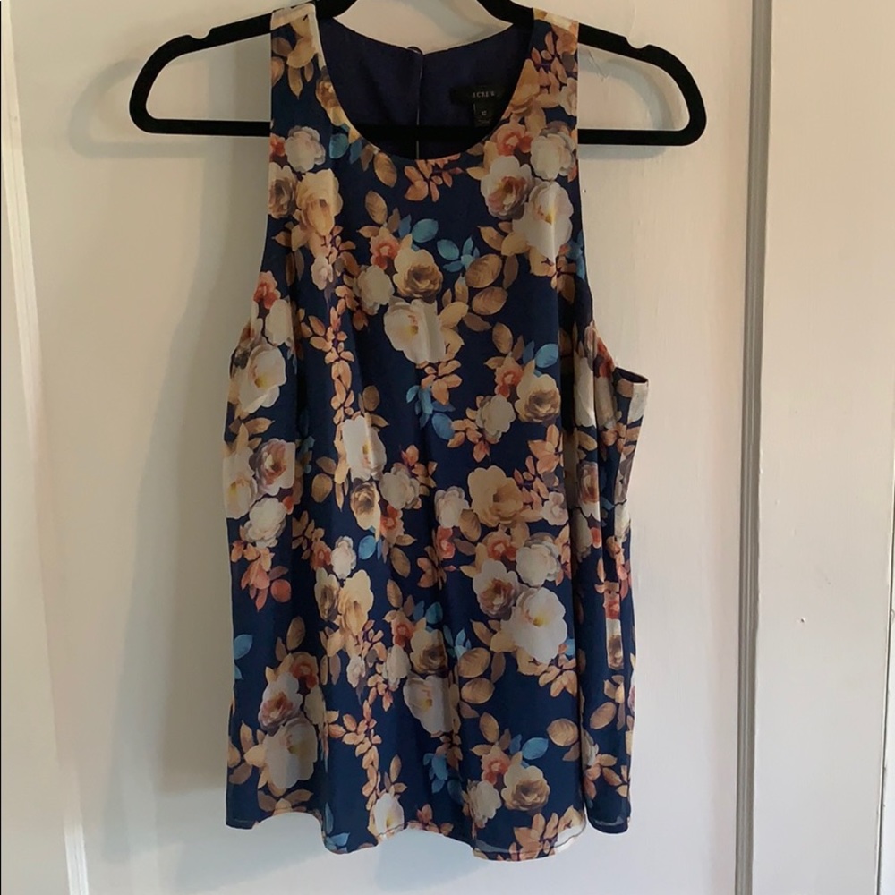 J. Crew Silk Tank Top Sz 12